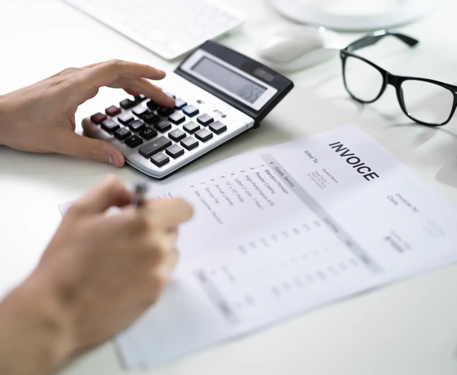 Invoice and calculator for UAE VAT and corporate tax review